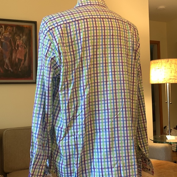 ROBERT GRAHAM WINDOWPANE CHECK SHIRT BRAND NEW WITHOUT TAGS - Picture 6 of 17